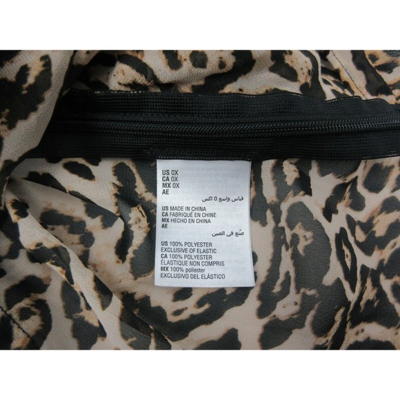 INC International Concepts Women's Plus Size Top Floral/Leopard Size 0X - Picture 6 of 6